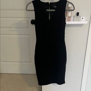 Lulu's Classic Black Mini Dress